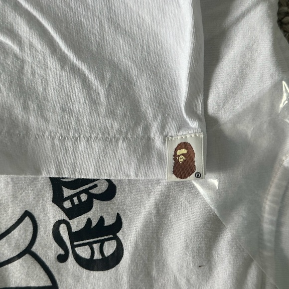 White Chrome Hearts X Bape Tshirt Medium - Picture 4 of 4